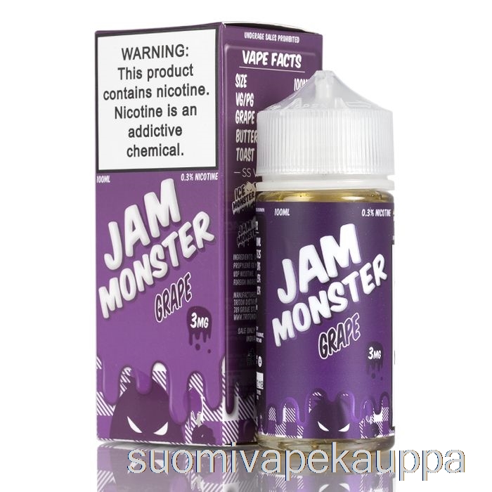Vape Kauppa Grape - Jam Monster Nesteet - 100ml 6mg